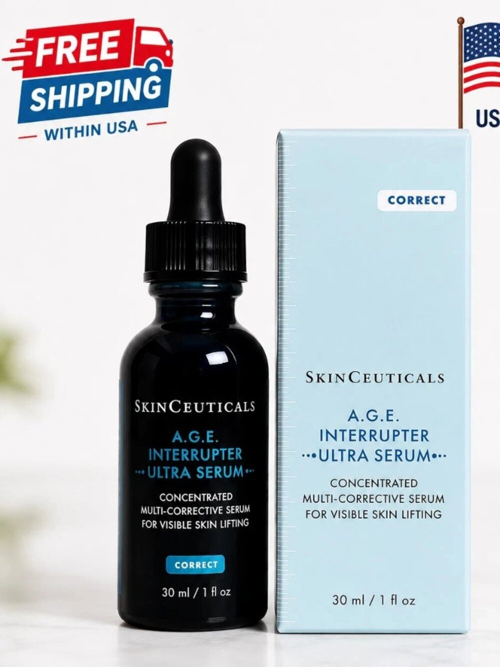 SkinCeuticals A.G.E. Interrupter Ultra Serum 1oz / 30ml New In Box Sealed Pack